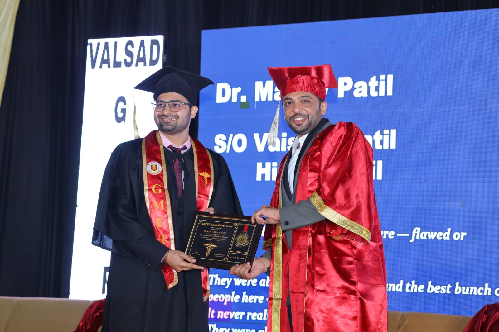 Dr. Virensinh Solanki distributing graduation degrees
